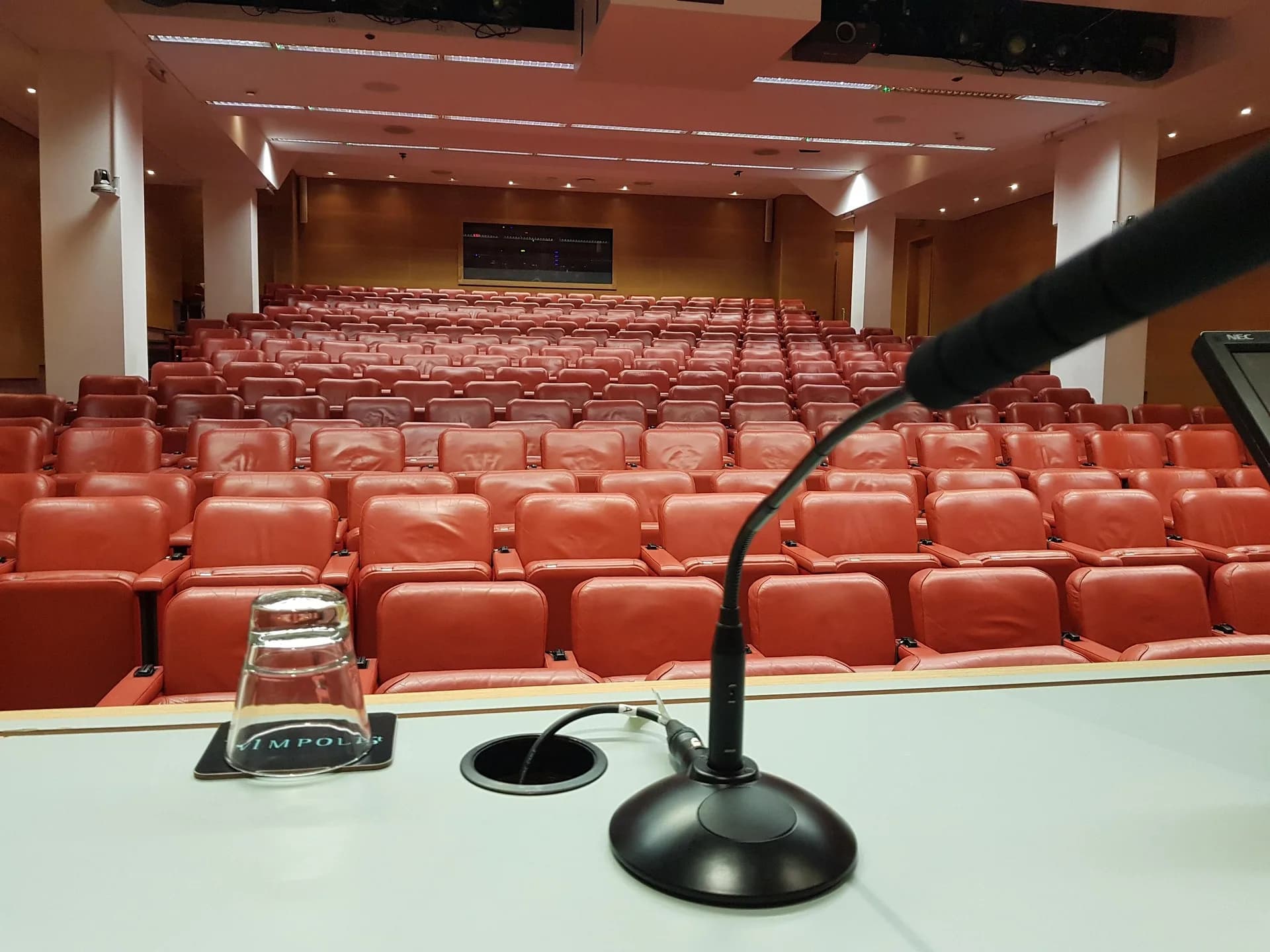 A conference audience during a leadership session
