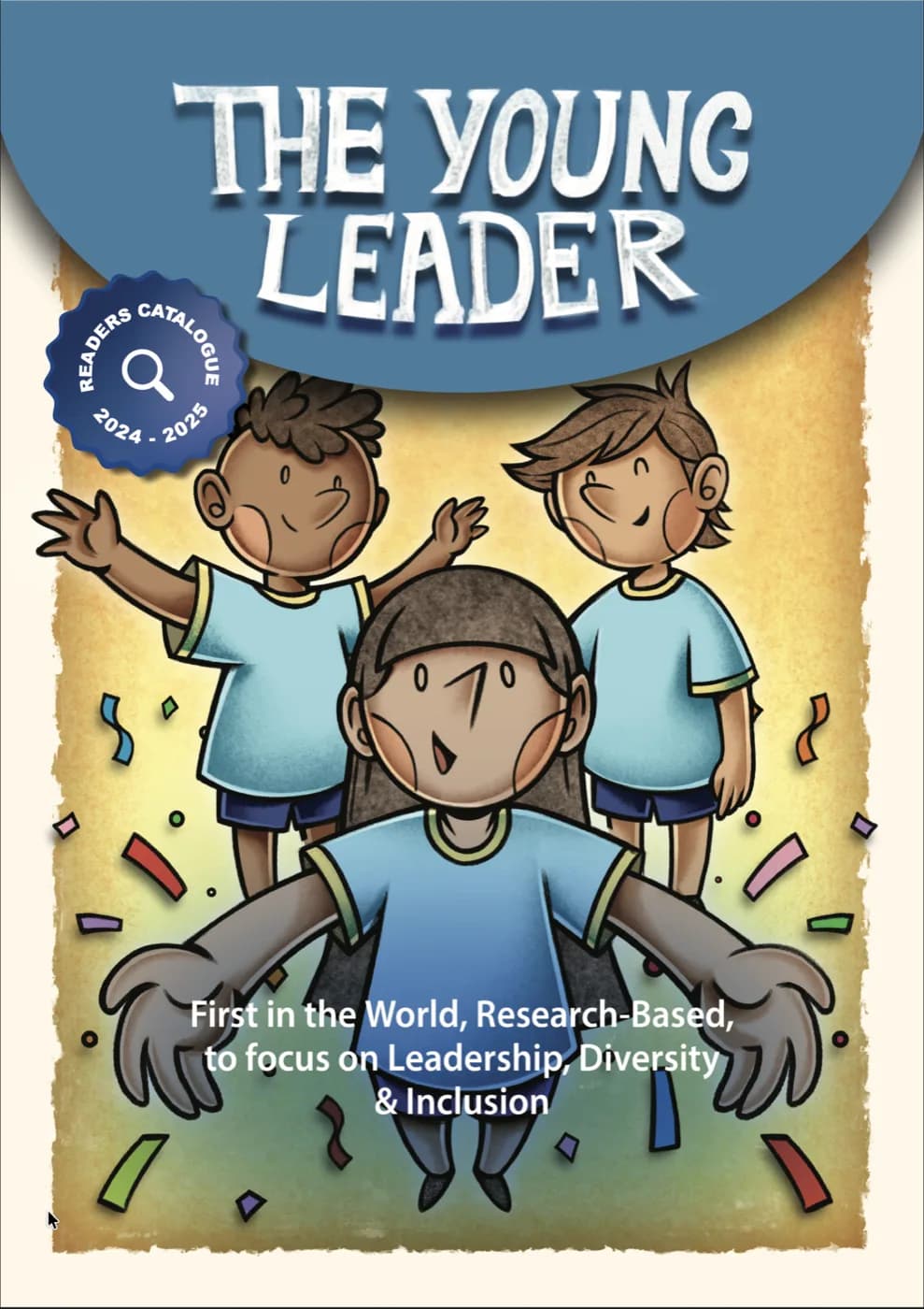 The Young Leader storybook cover — 8 levels for ages 4–12
