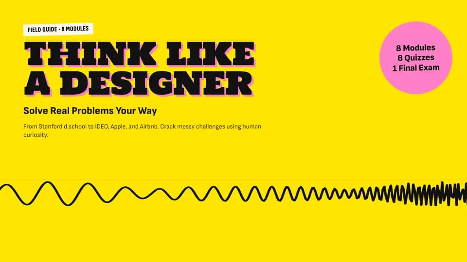 Think Like a Designer Course Cover