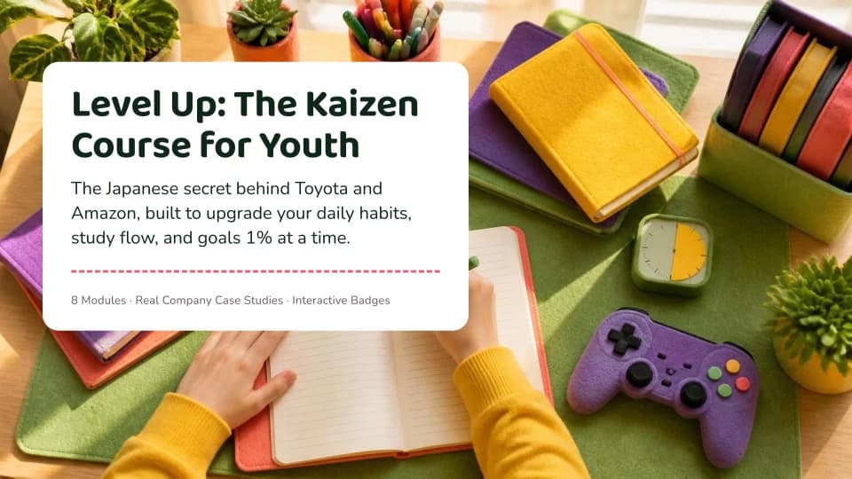 Level Up: The Kaizen Course for Youth Course Cover