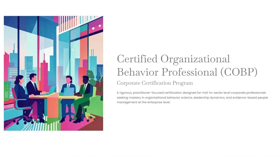 Certified Organizational Behavior Professional Course Cover
