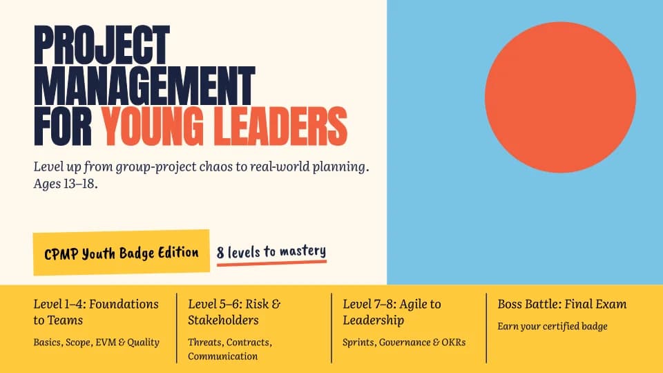 Project Management for Young Leaders Course Cover