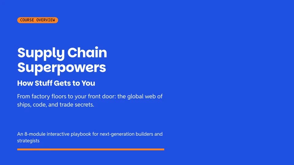 Supply Chain Superpowers Course Cover